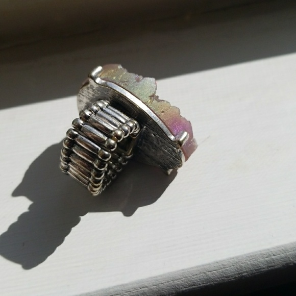 Purple druzy ring - Picture 5 of 8